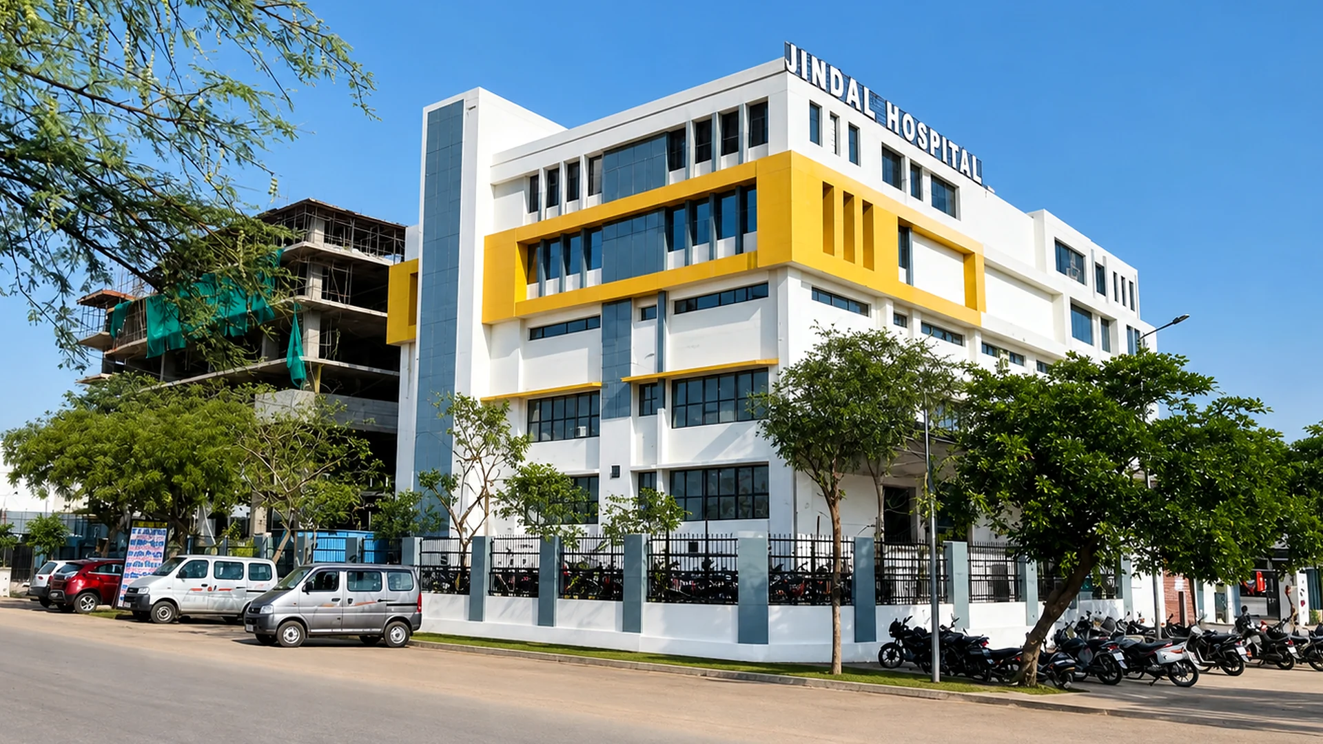 Raj Jindal Hospital & Research Centre building, Bharatpur